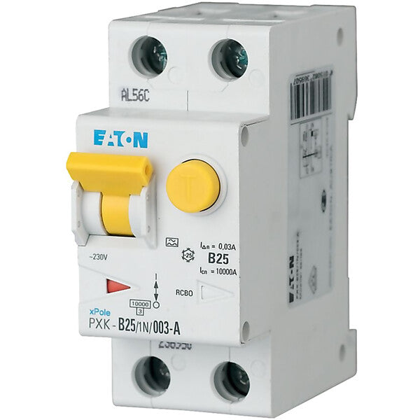 Eaton FI/LS-Kombischalter C 25A 1p+N, 30mA PXK-C25/1N/003-A